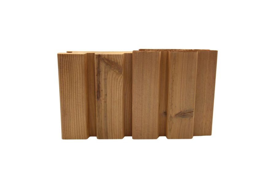 Ārsienu apdares dēļi TERMO Priede 26x140 DOUBLE RHOMBO A