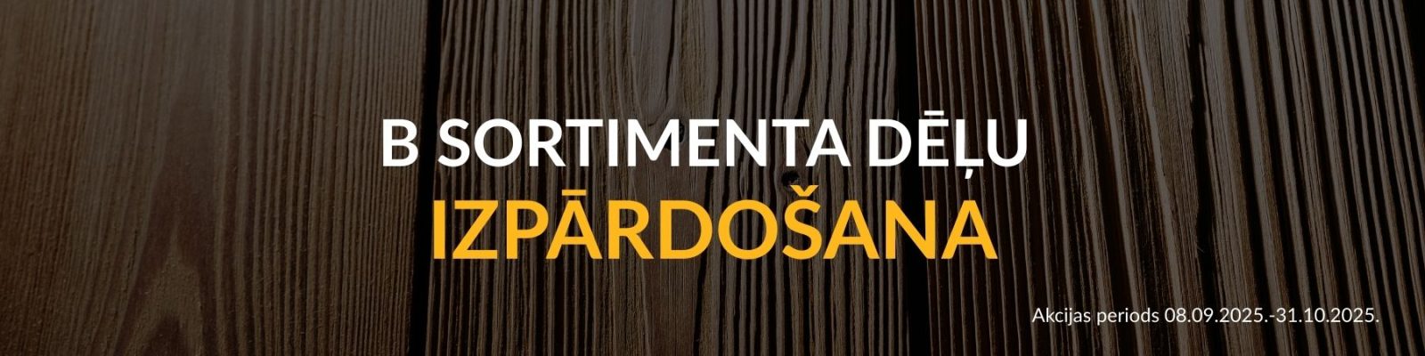 Dēļu izpārdošana līdz 50% atlaide