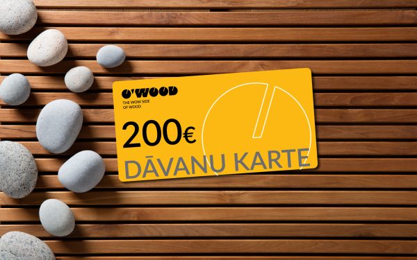 O'wood dāvanu karte 200 EUR vērtībā