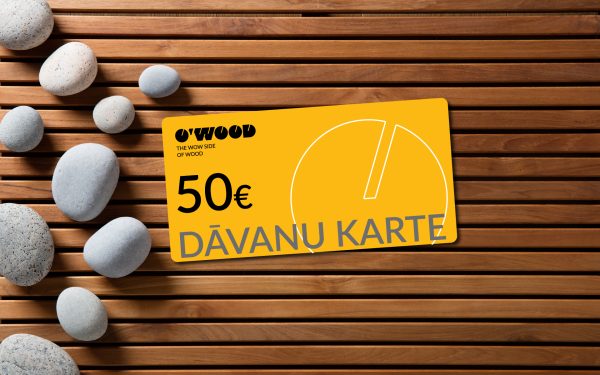 O'wood dāvanu karte 50 EUR vērtībā