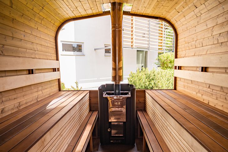 Sauna no termo priedes koka dēļiem - lielisks materiāls modernām saunām